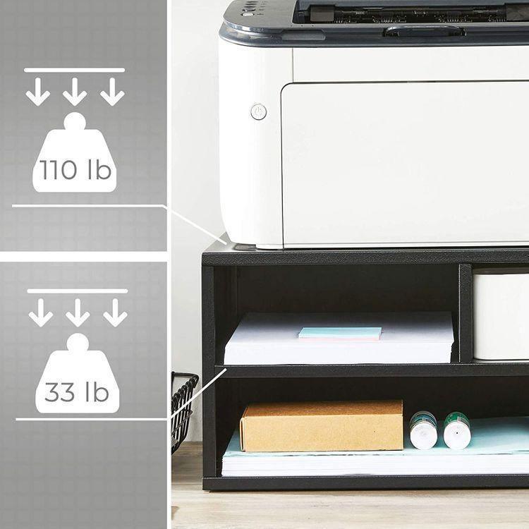 Steel Printer Stand Matte Black FredCo