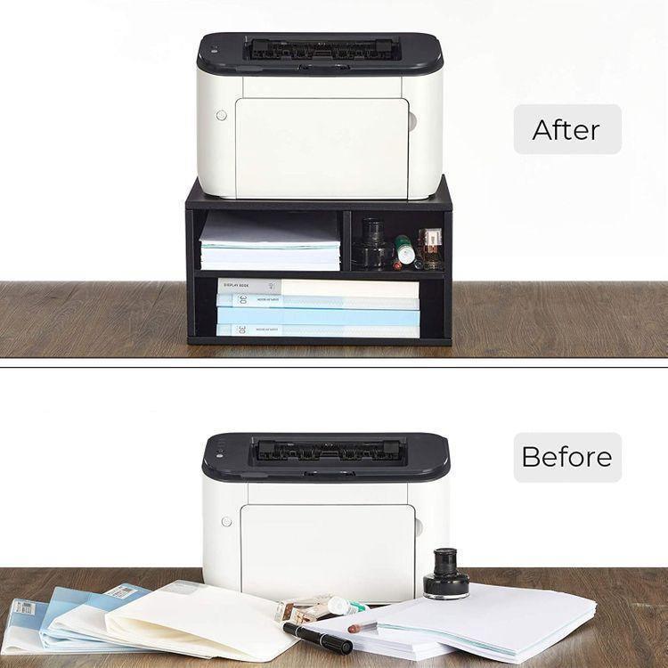 Steel Printer Stand Matte Black FredCo