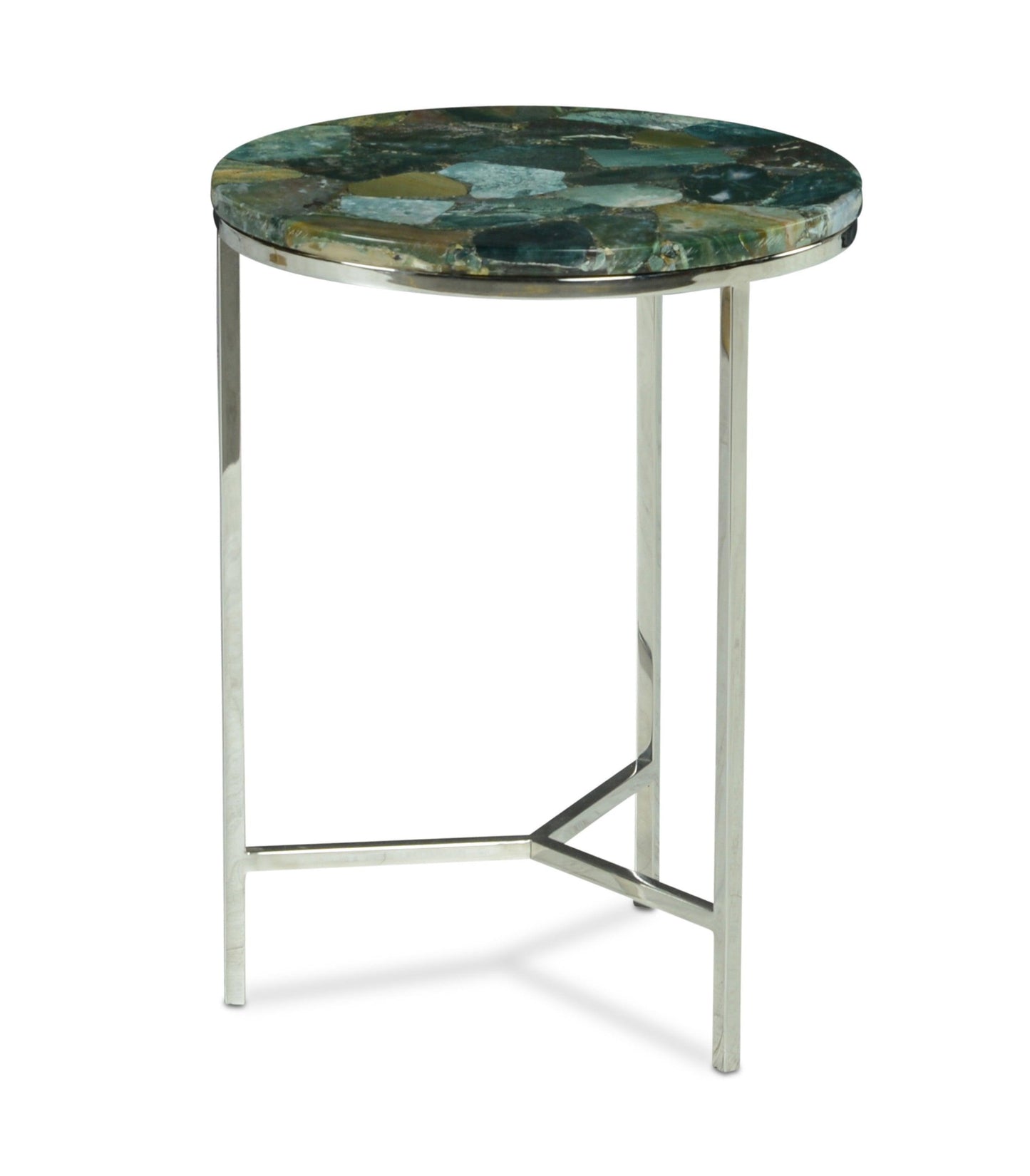 Steve Silver Accent Side Table Foster Green Jasper FT140EC FredCo
