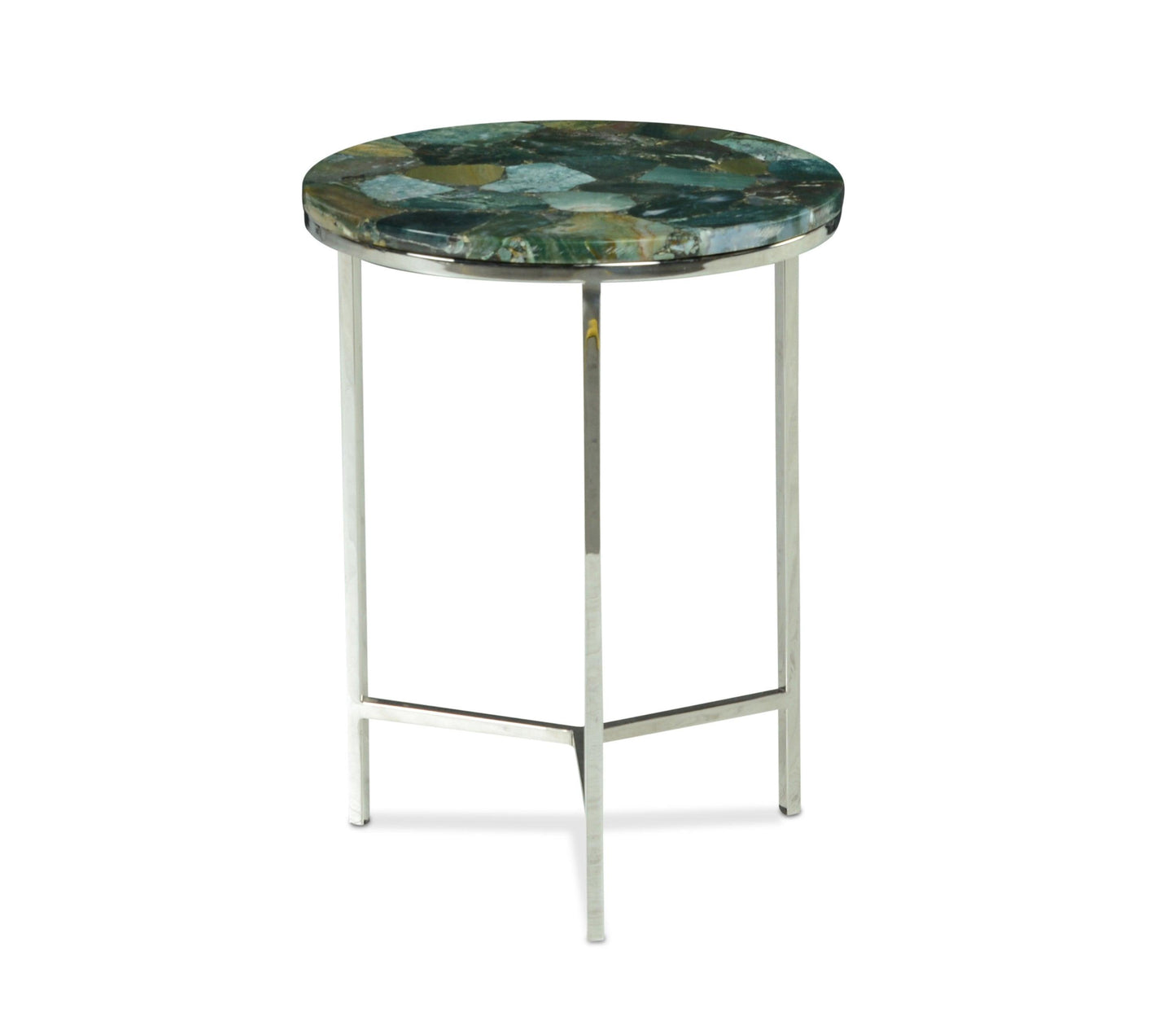 Steve Silver Accent Side Table Foster Green Jasper FT140EC FredCo