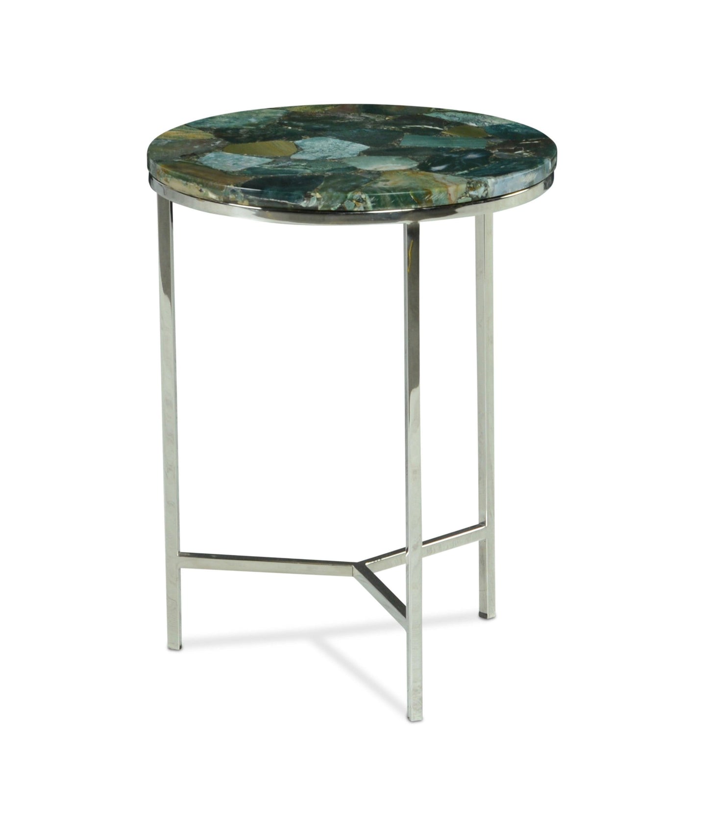 Steve Silver Accent Side Table Foster Green Jasper FT140EC FredCo
