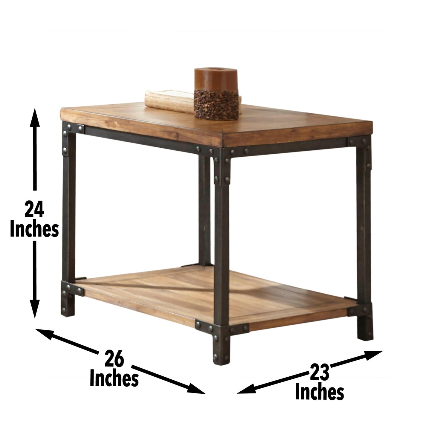 Steve Silver Compact Industrial Coffee Table LT150E FredCo
