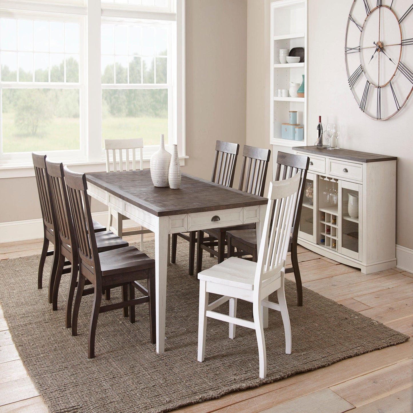 Steve Silver Dark Oak Cayla Side Chair CY400SK FredCo