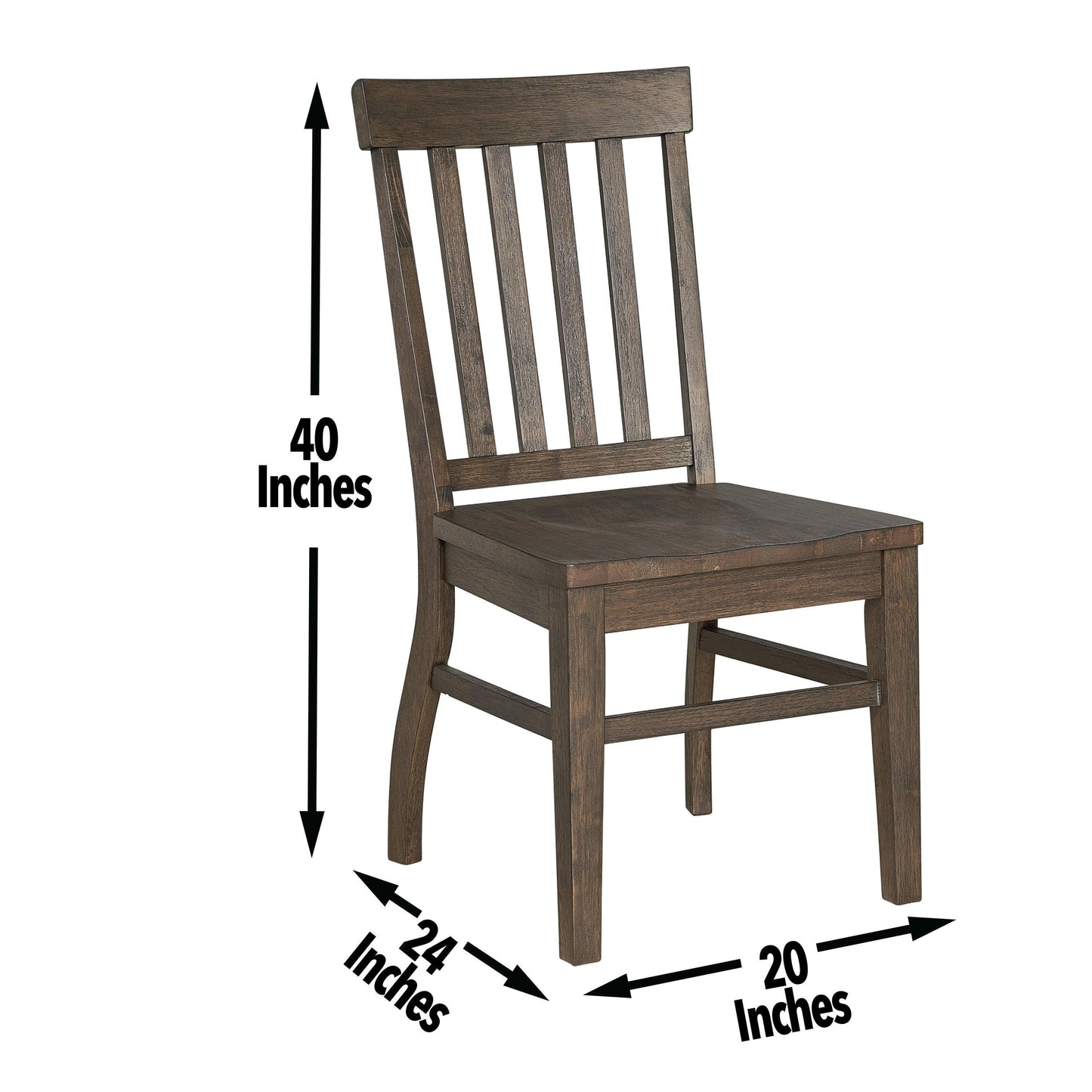 Steve Silver Dark Oak Cayla Side Chair CY400SK FredCo