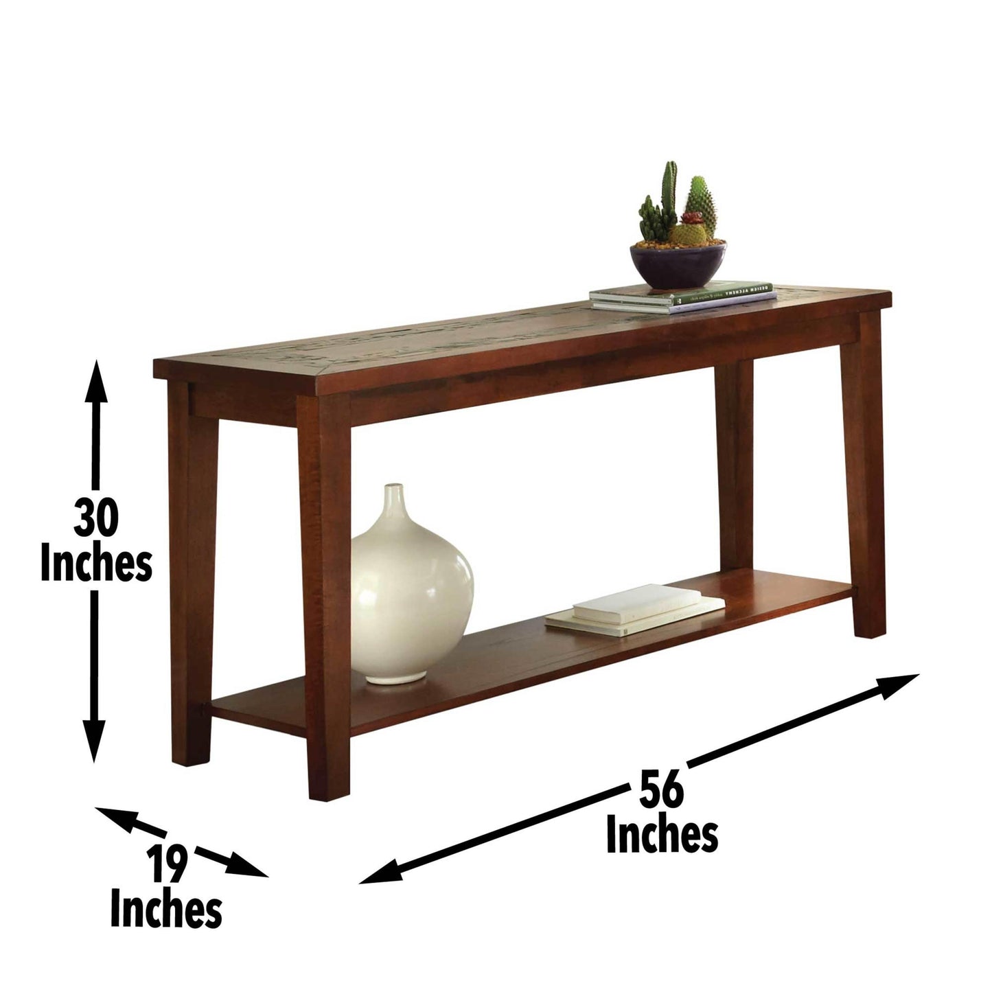 Steve Silver Davenport Slate Sofa Table DA150S FredCo