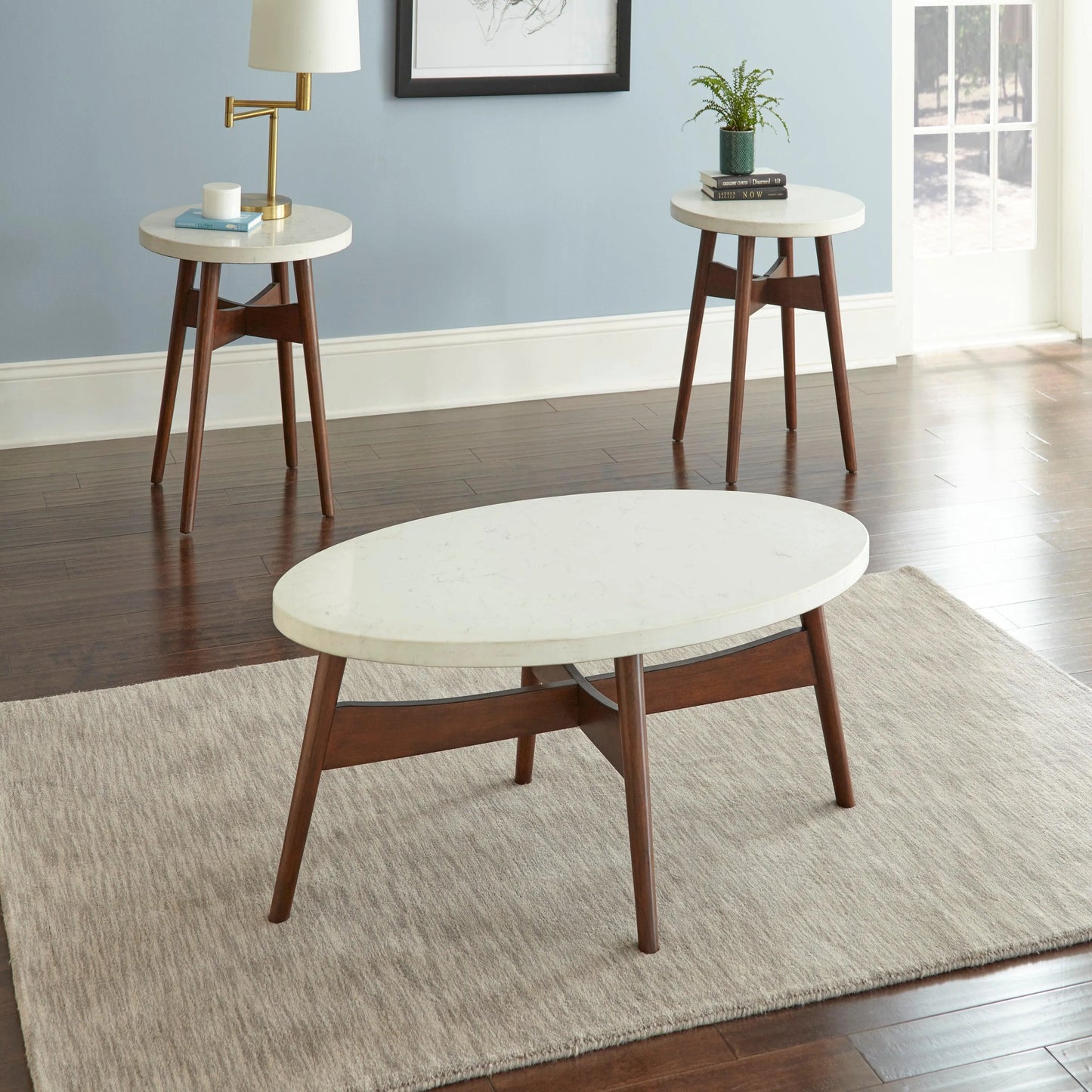 Steve Silver Mid Serena Silverstone Coffee Table SE300C FredCo