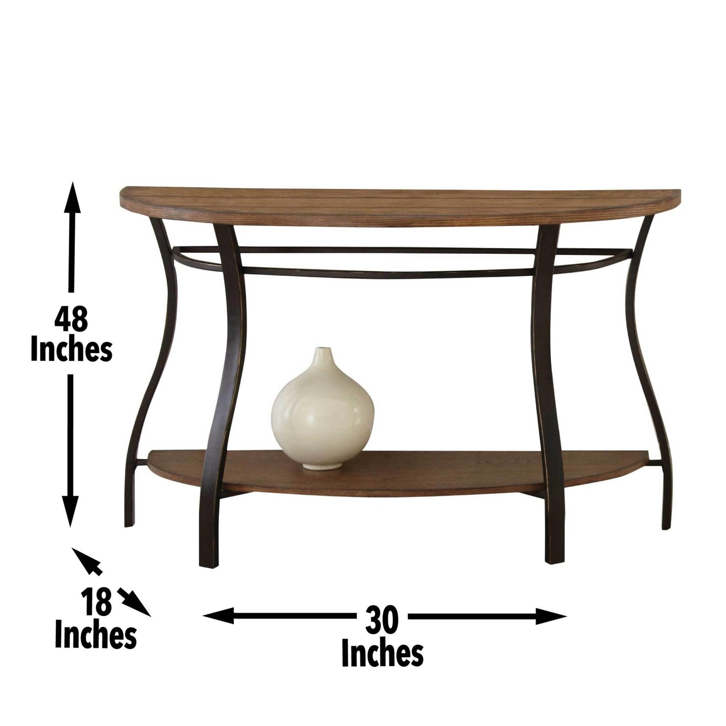 Steve Silver Modern Curves Sofa Table DN200S FredCo
