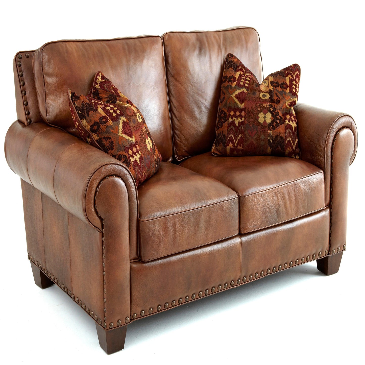 Steve Silver Rustic Leather Collection Loveseat SR920L FredCo