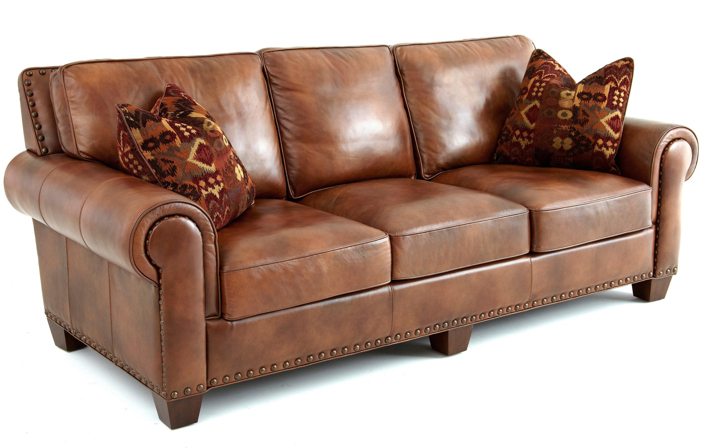 Steve Silver Rustic Styled Leather Sofa SR920S FredCo
