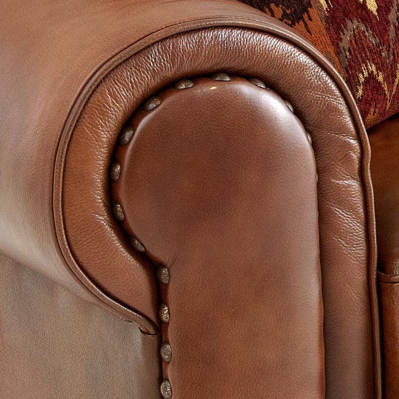 Steve Silver Rustic Styled Leather Sofa SR920S FredCo