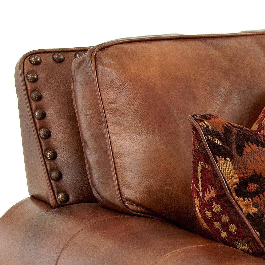 Steve Silver Rustic Styled Leather Sofa SR920S FredCo