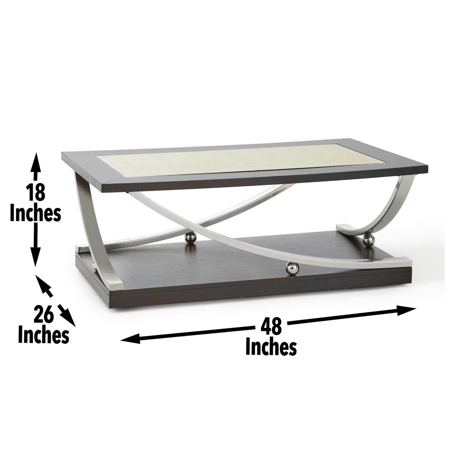 Steve Silver Transitional Cocktail Table RM350CAS FredCo