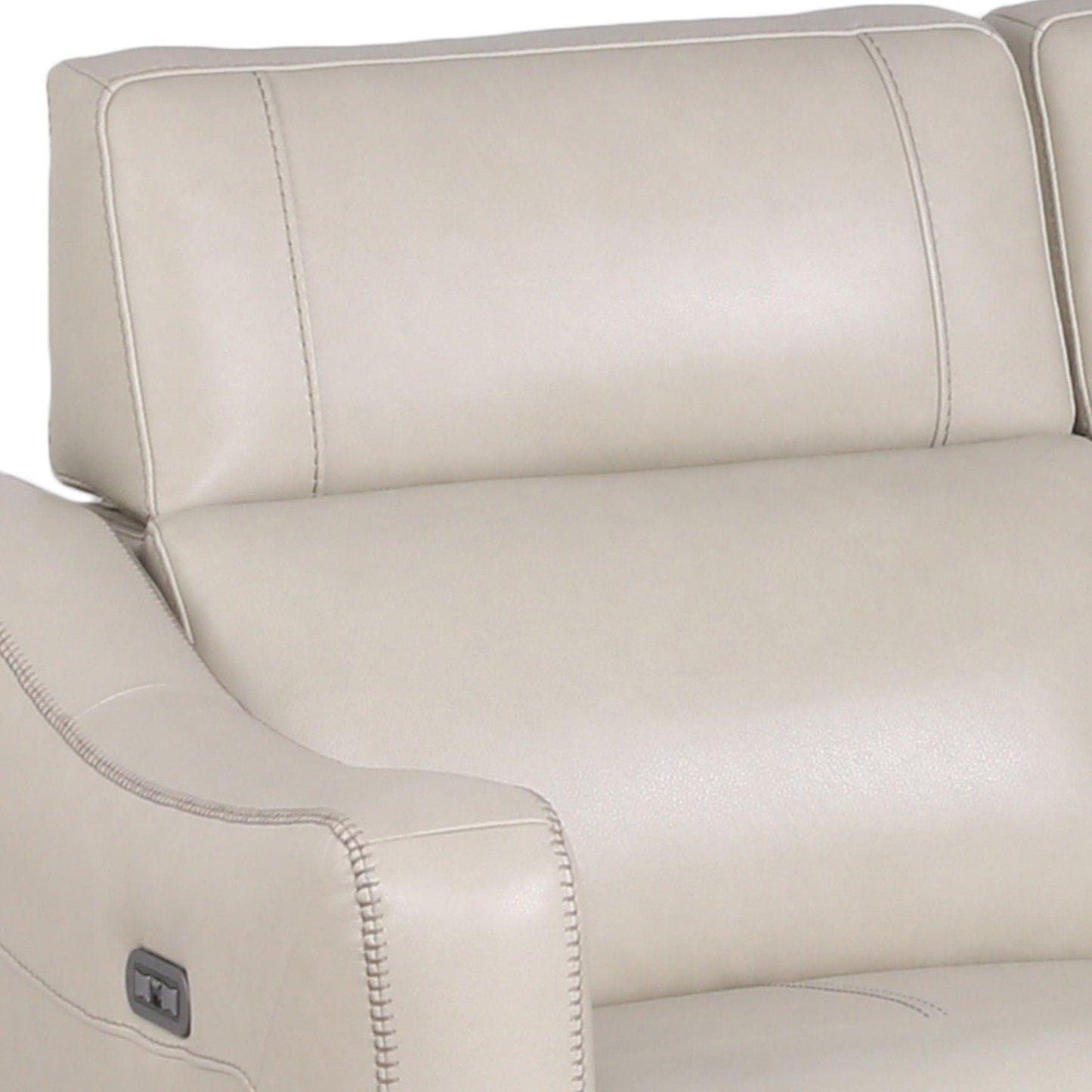 Steve Silver Transitional Dual-Power Leather Reclining Sofa GI850SI FredCo