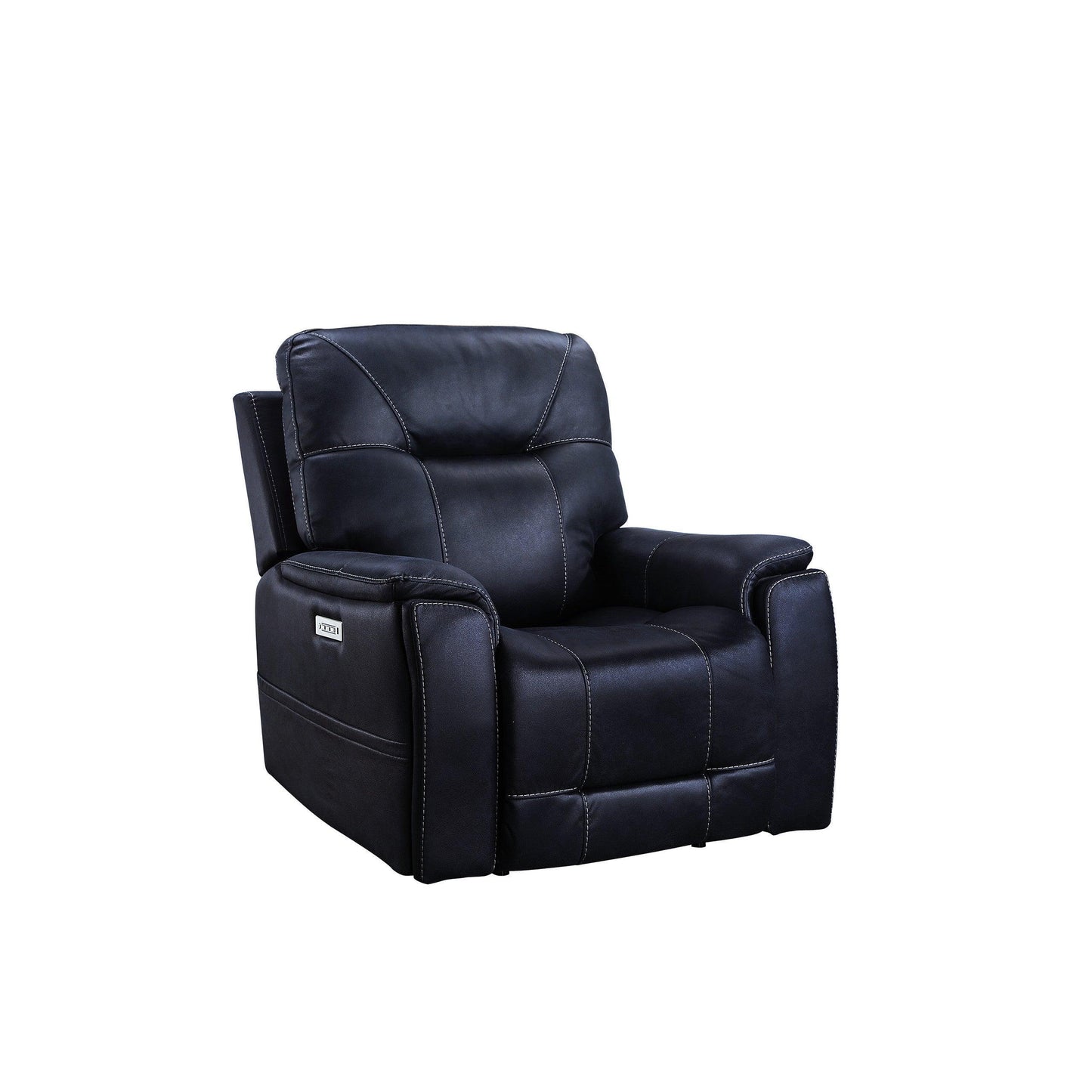 Steve Silver Triple Recliner Dark Blue FredCo