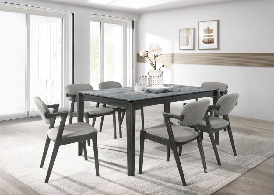 Stevie 5-piece Rectangular Dining Set 115111SLT-S5 Coaster FredCo