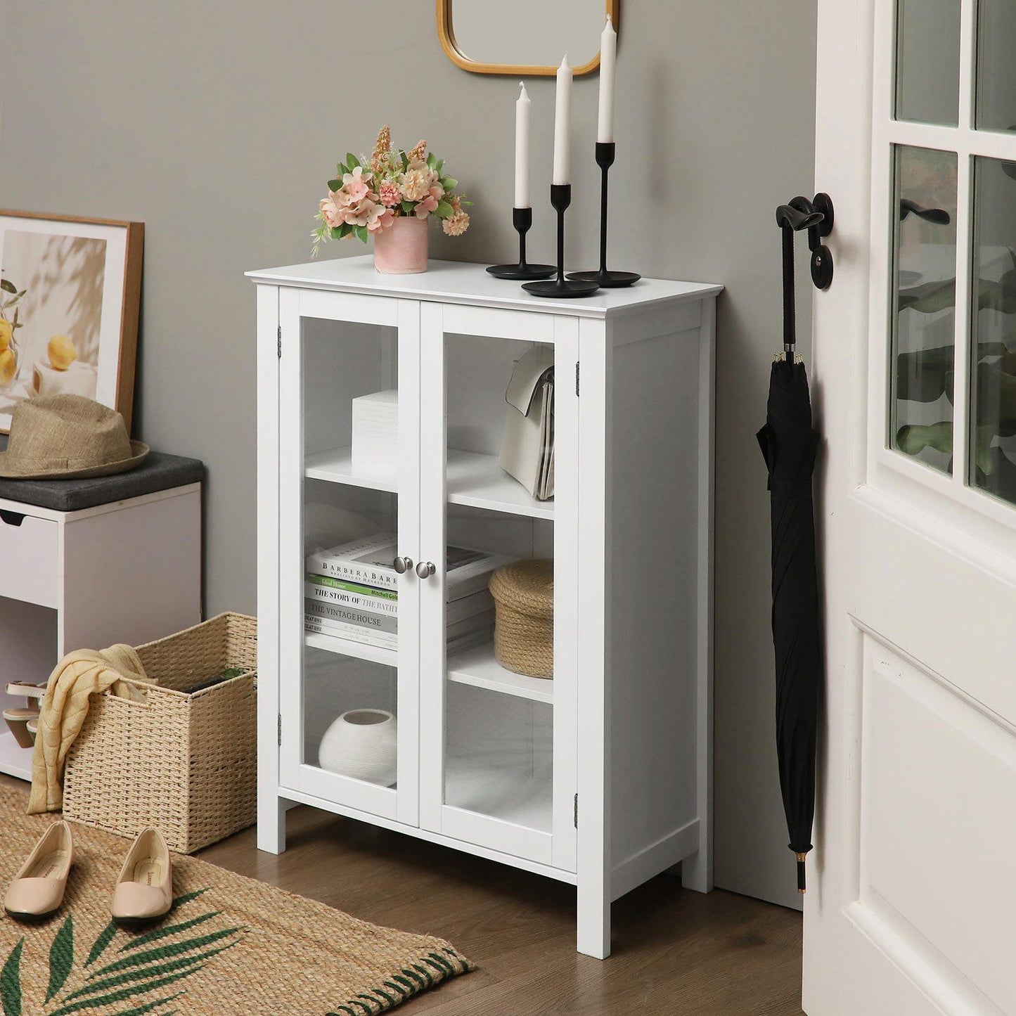 Storage Cabinet Matte White FredCo