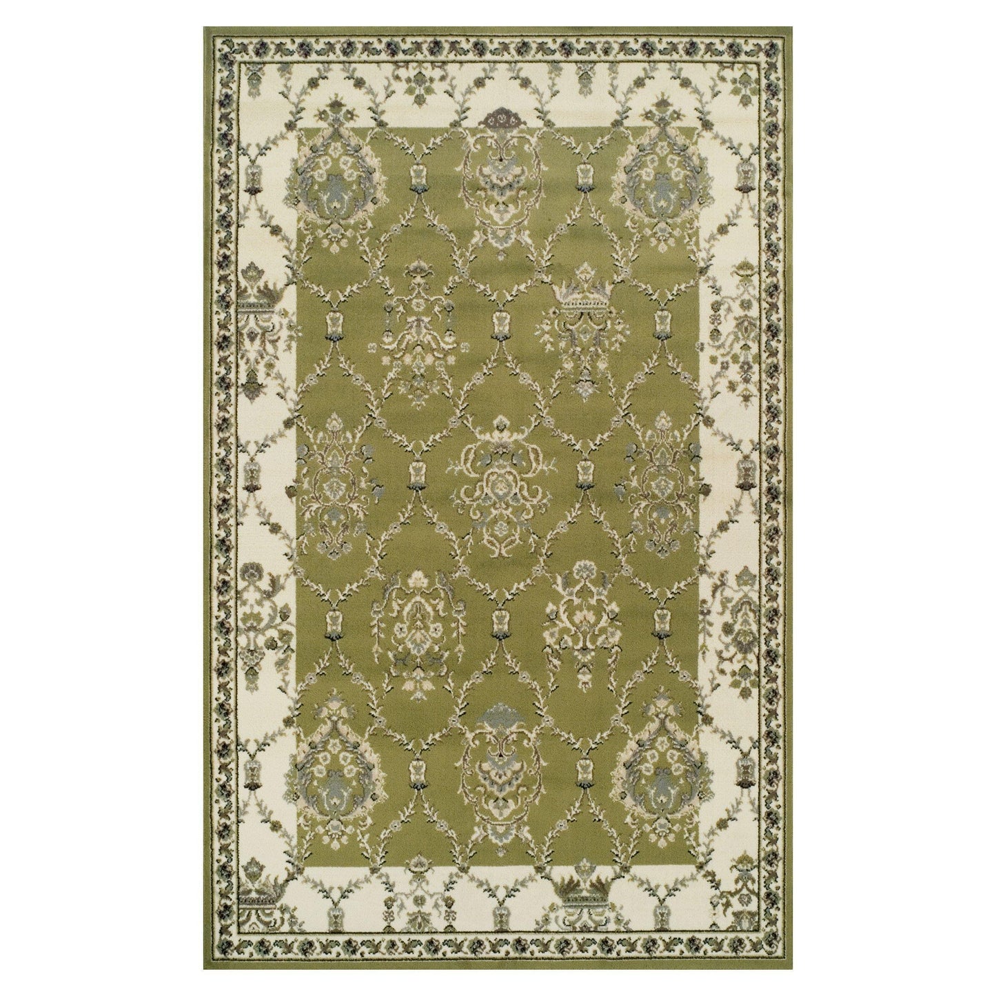 Stratton Vintage Floral Damask Rug FredCo
