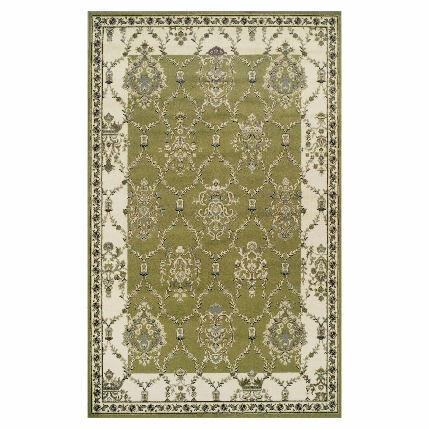 Stratton Vintage Floral Damask Rug FredCo