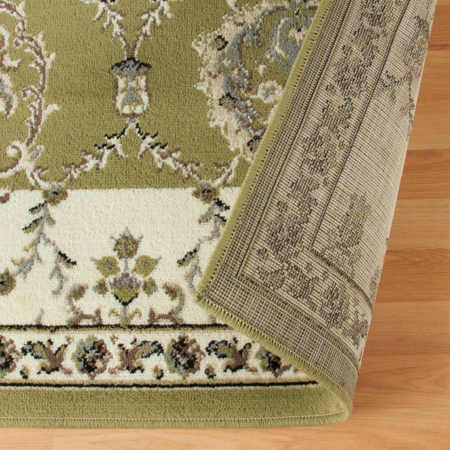 Stratton Vintage Floral Damask Rug FredCo