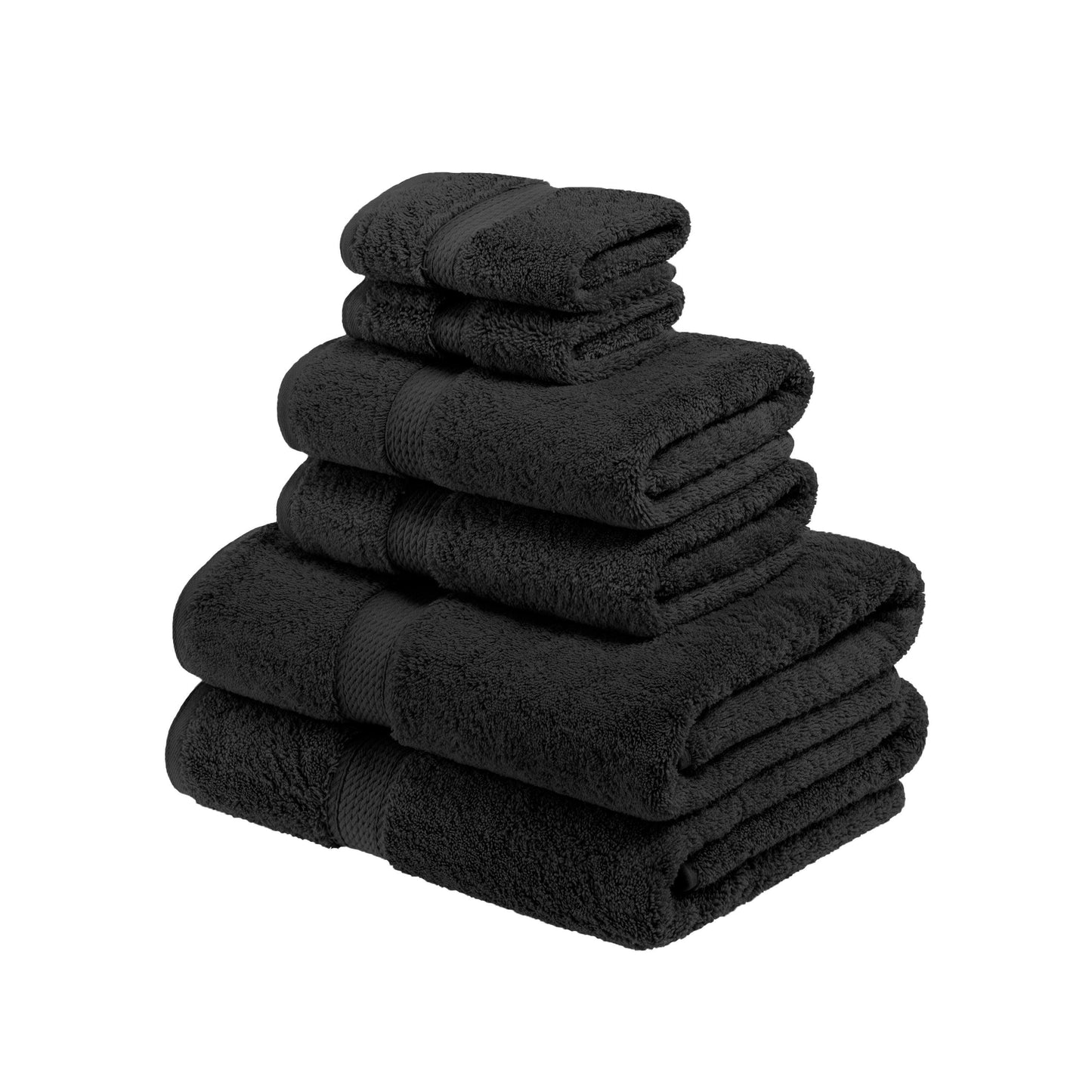 Super Plush and Absorbent Egyptian Cotton 6-Piece Towel Set FredCo