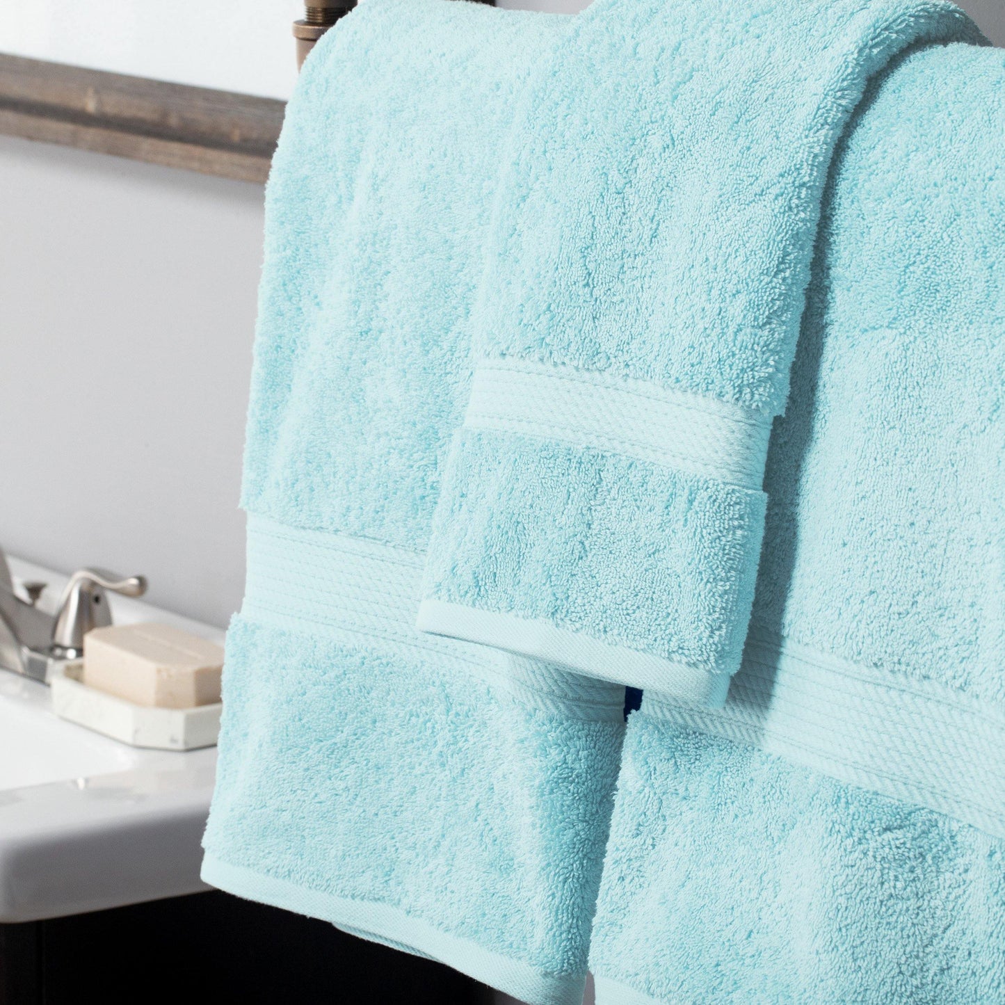 Super Plush and Absorbent Egyptian Cotton 6-Piece Towel Set FredCo