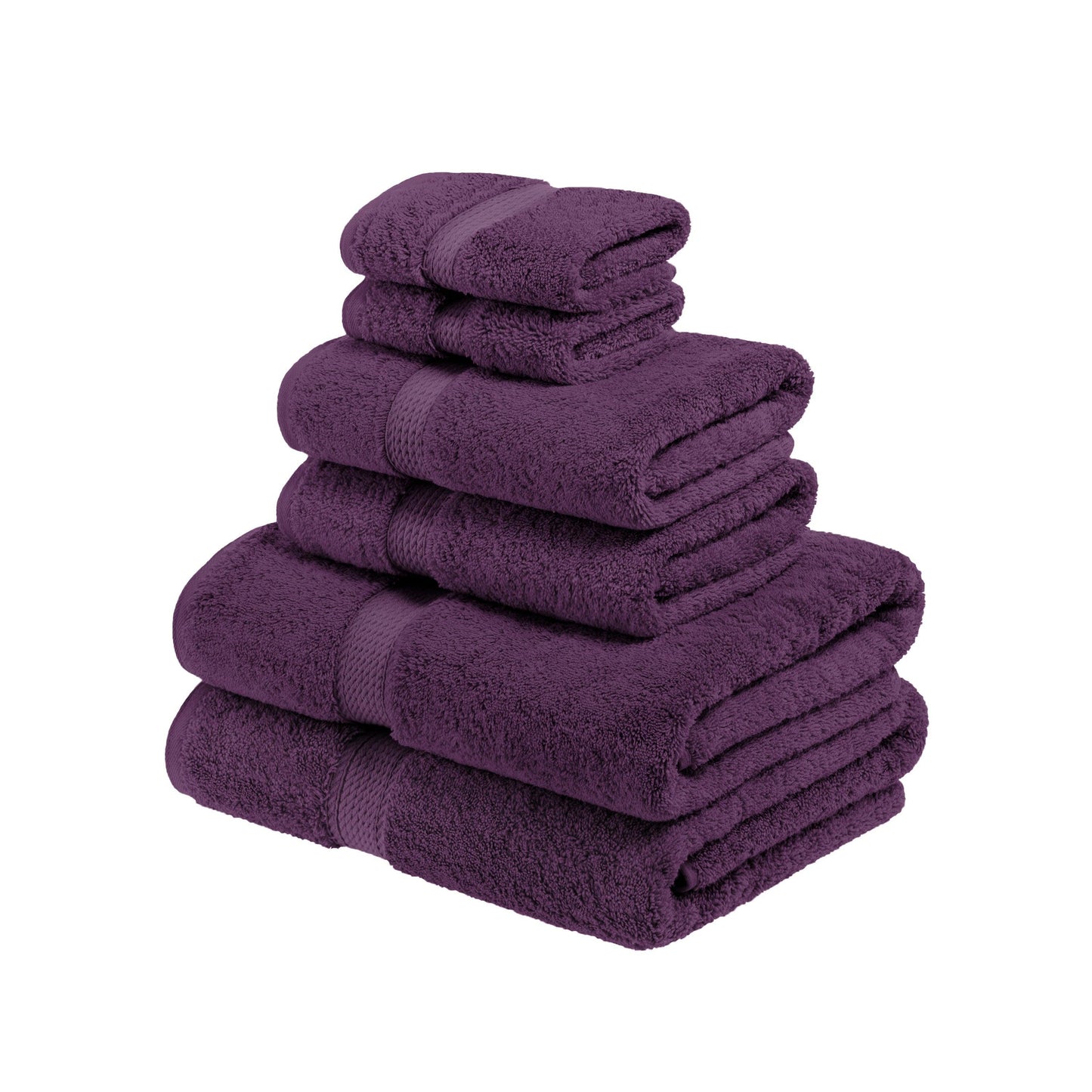 Super Plush and Absorbent Egyptian Cotton 6-Piece Towel Set FredCo