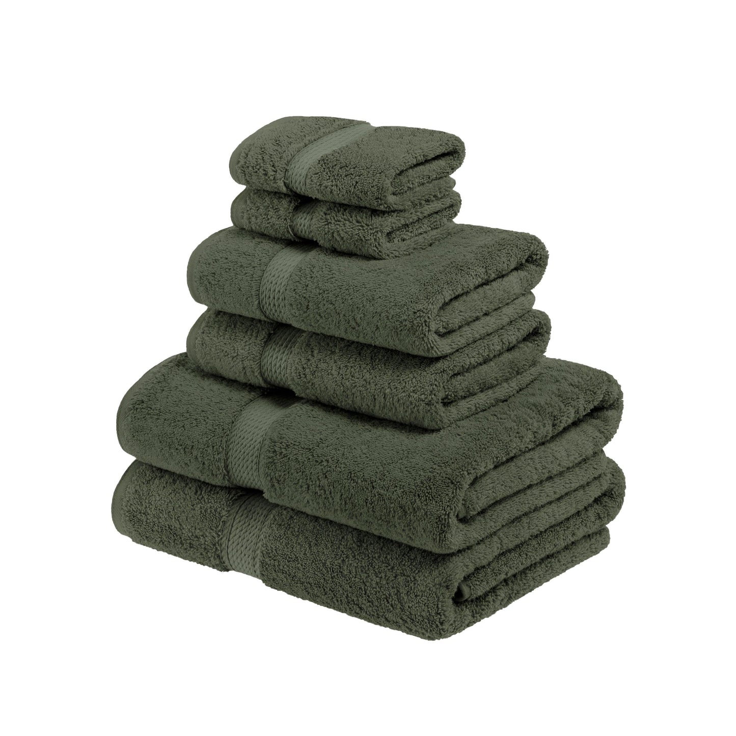 Super Plush and Absorbent Egyptian Cotton 6-Piece Towel Set FredCo