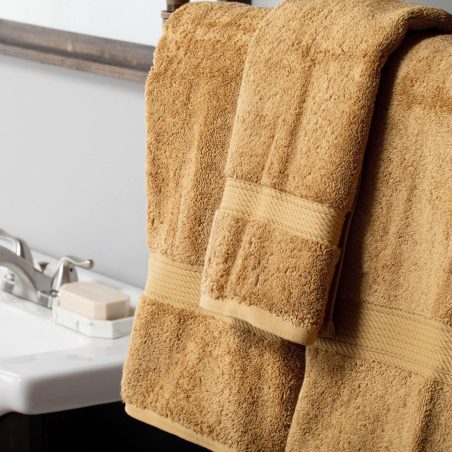 Super Plush and Absorbent Egyptian Cotton 6-Piece Towel Set FredCo