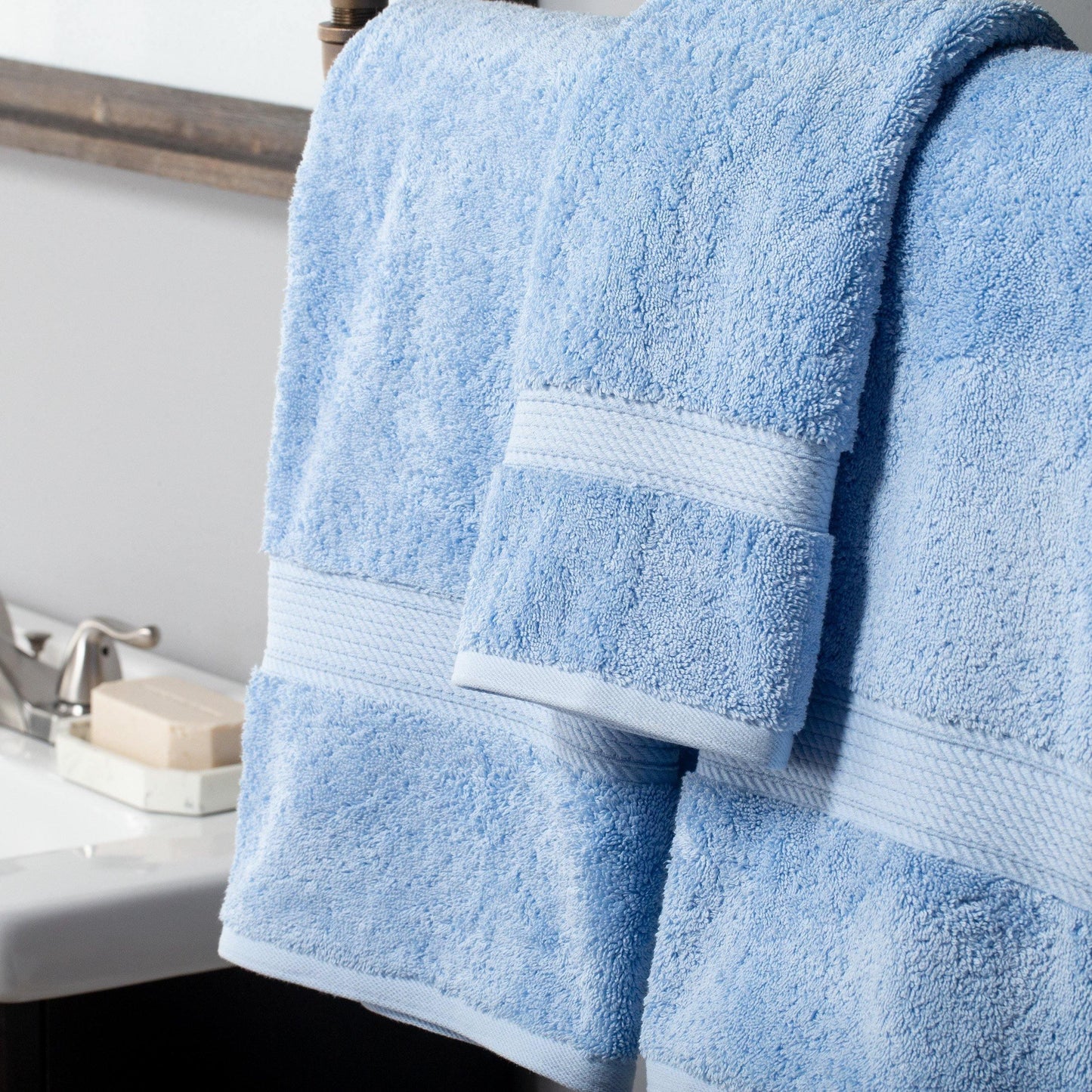 Super Plush and Absorbent Egyptian Cotton 6-Piece Towel Set FredCo