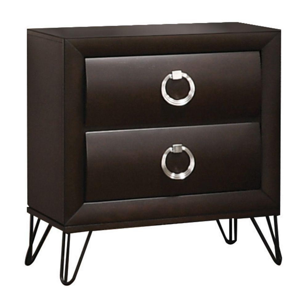 Tablita Nightstand Dark Merlot FredCo