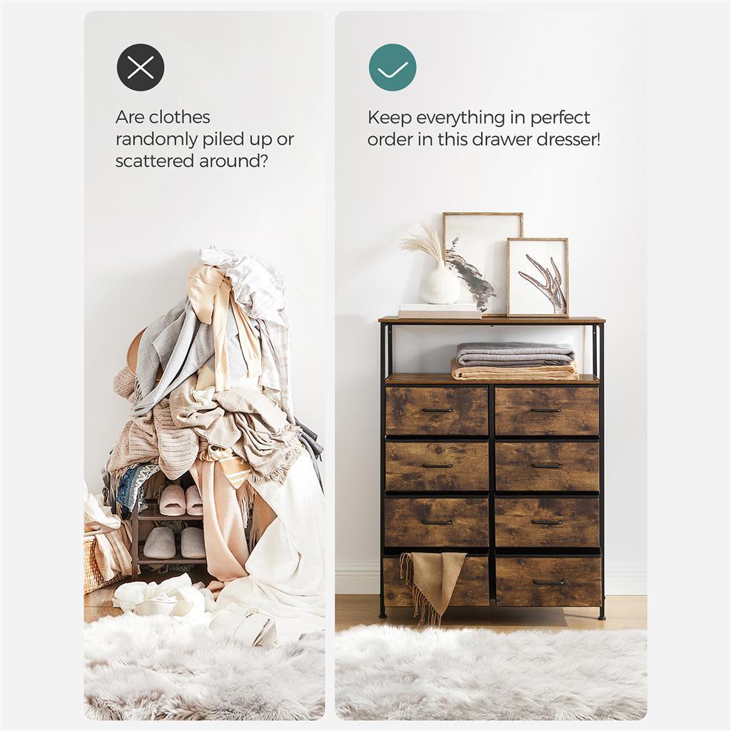 Tall Dresser 8 Drawers FredCo