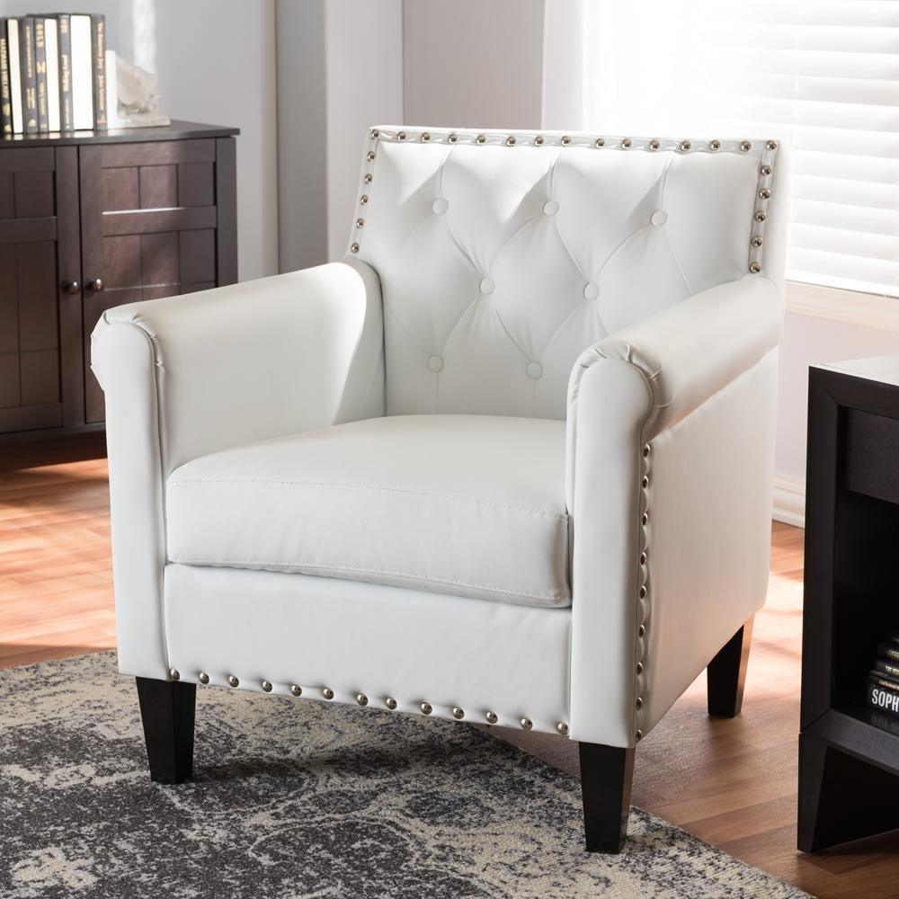 Thalassa White Modern Arm Chair FredCo