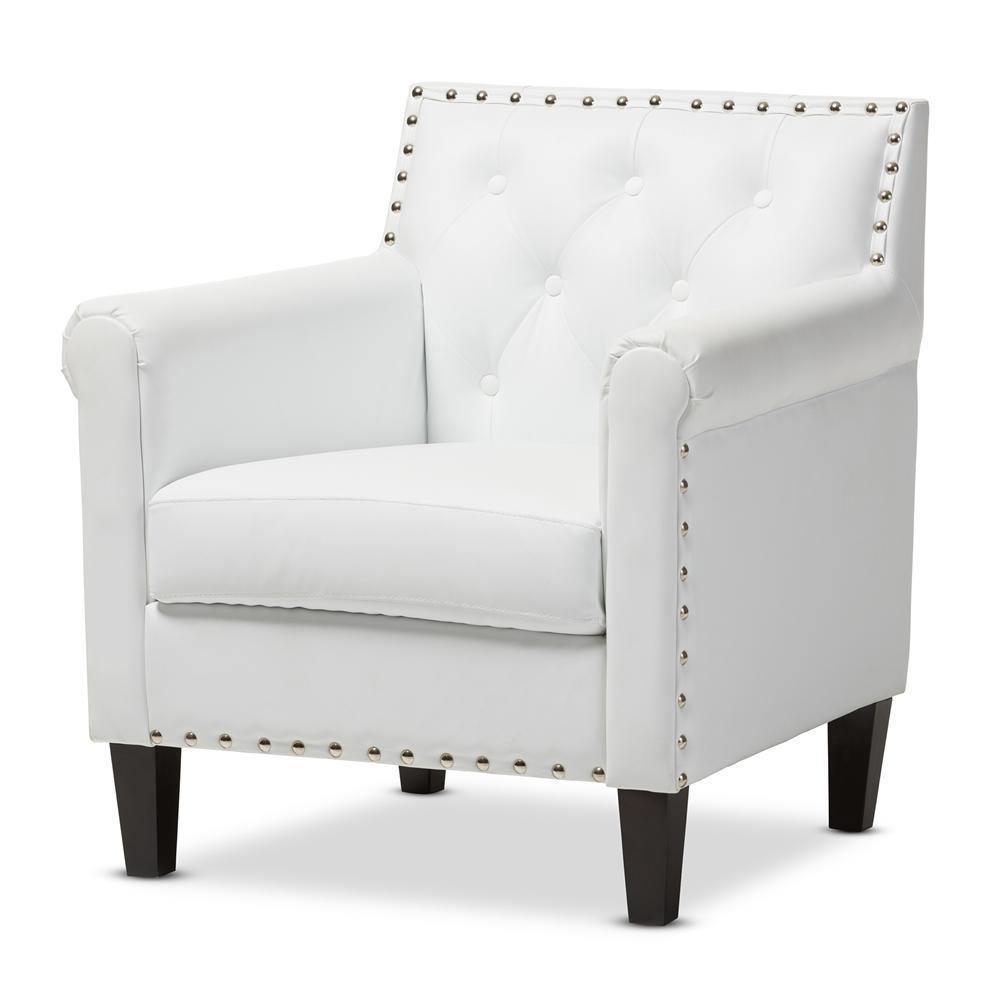 Thalassa White Modern Arm Chair FredCo