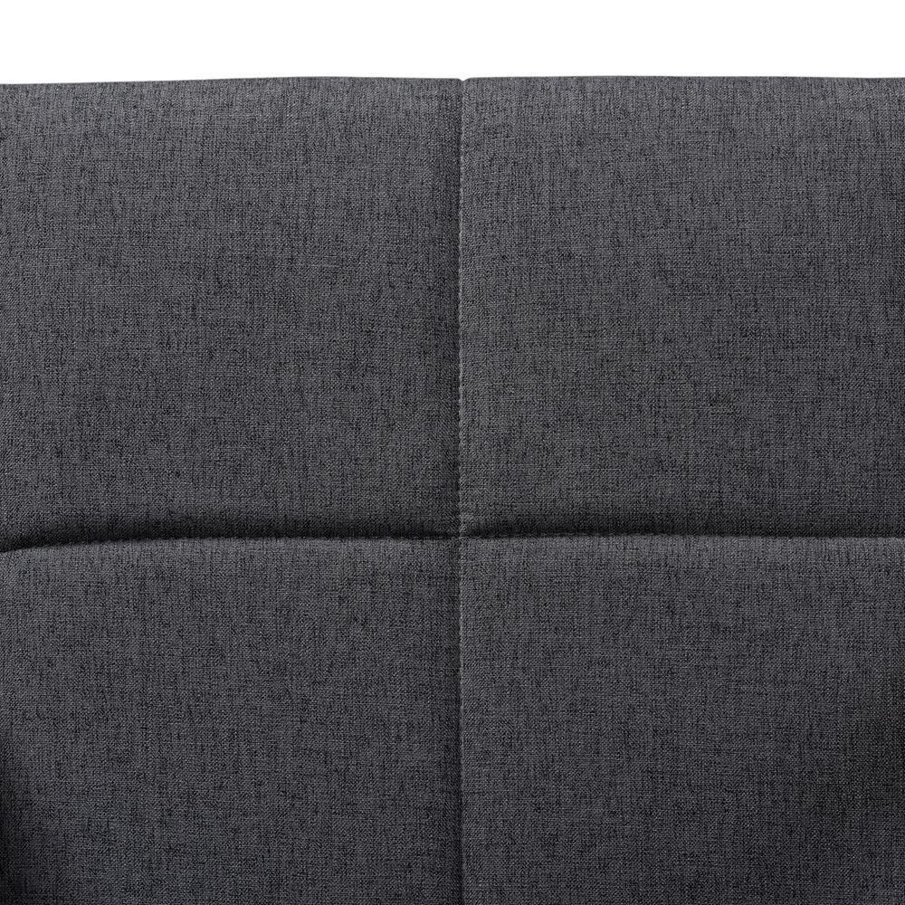 Theresa Mid-Century Modern Dark Grey Fabric Upholstered and Walnut Brown Finished Wood Living Room Accent Chair (Set of 2) FredCo