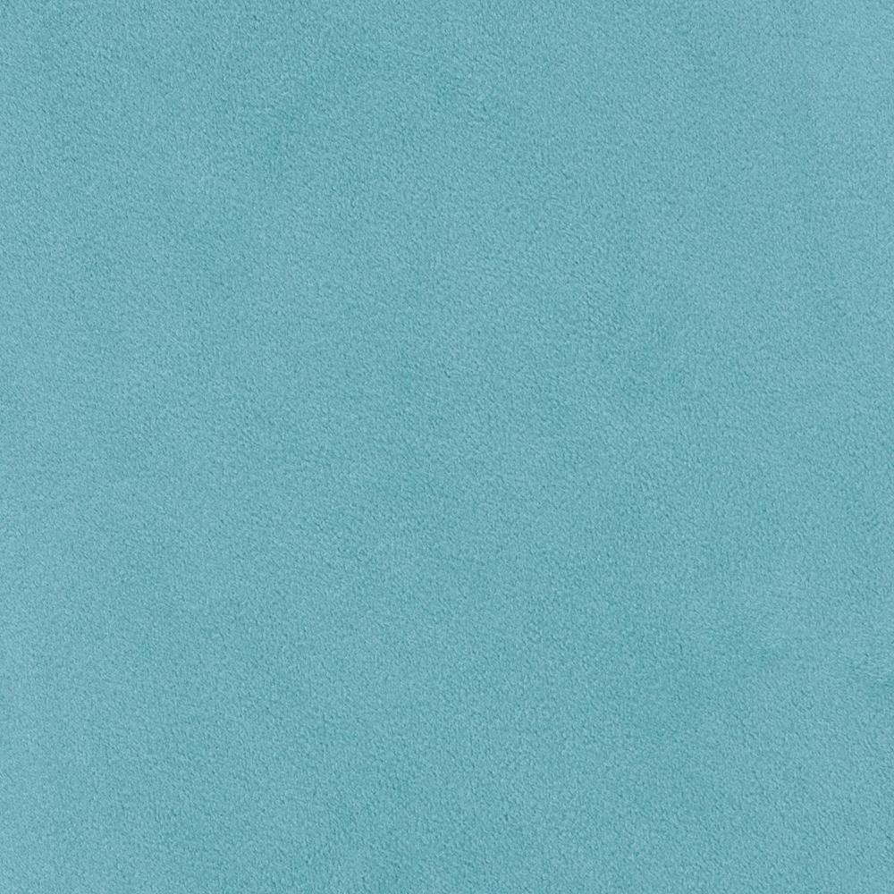 Thurman Contemporary Glam and Luxe Sky Blue Velvet Fabric Upholstered and Gold Finished Metal Ottoman FredCo