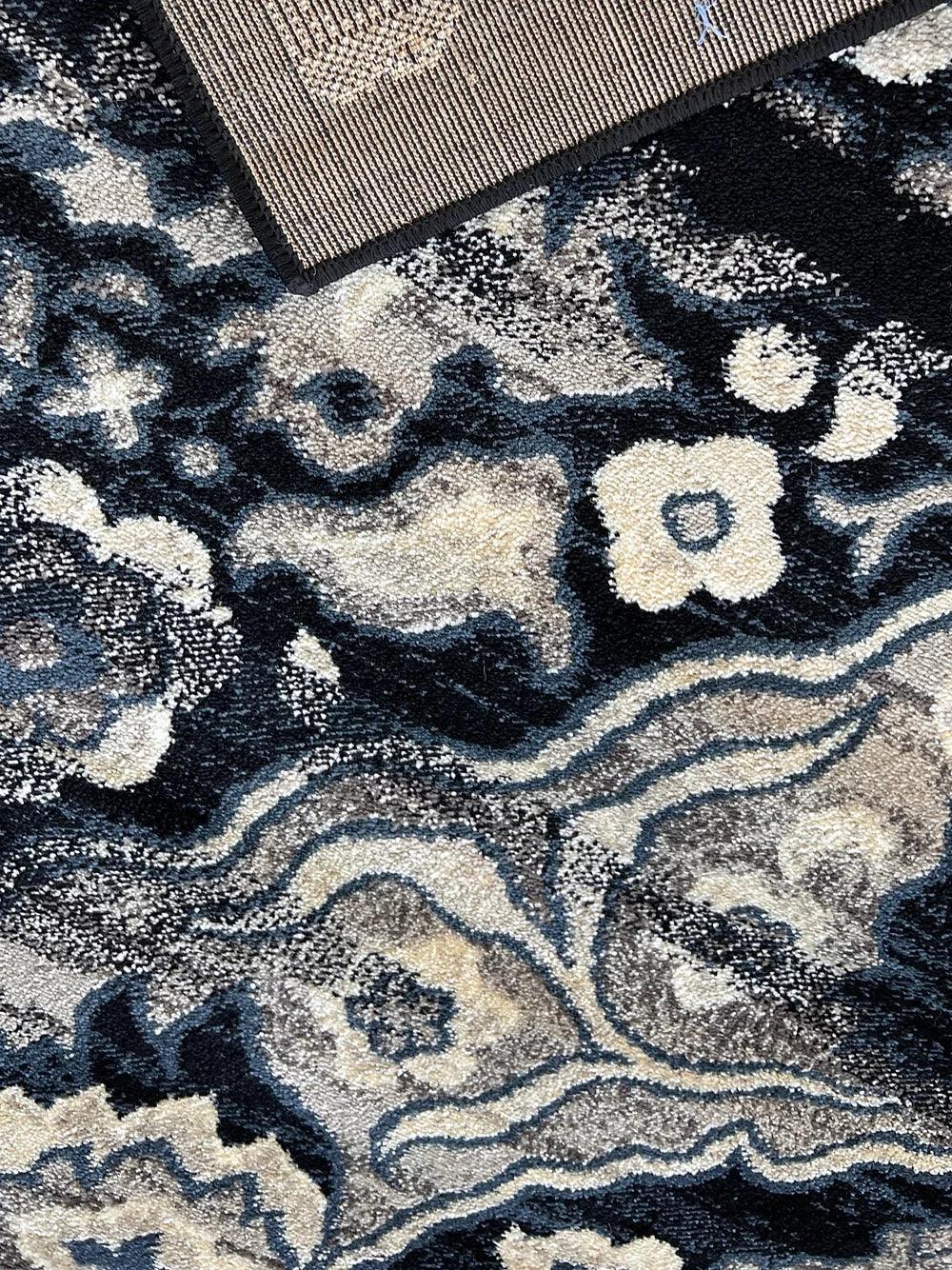 Traditional Distressed Rugs Black Living Room Rugs FredCo