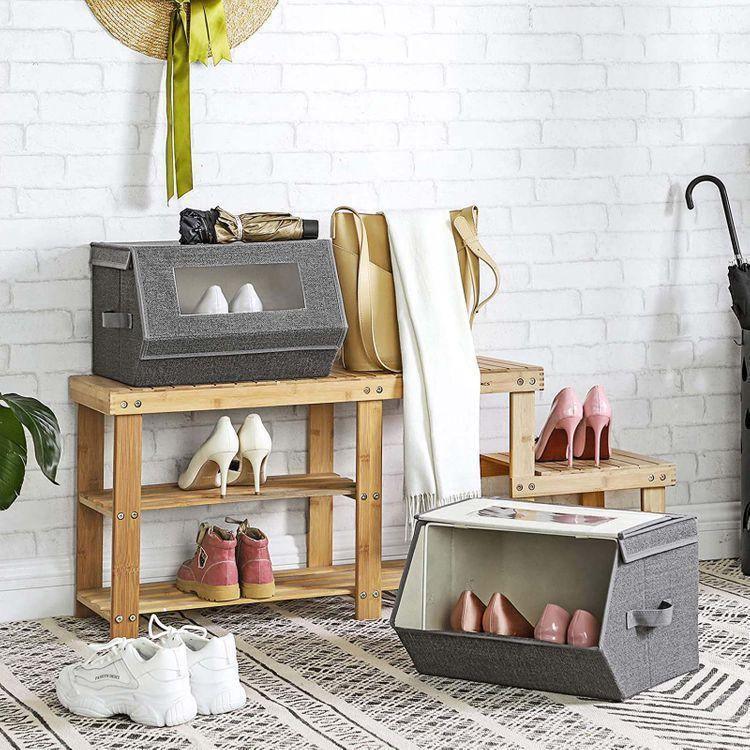 Transparent Windows Storage Bins FredCo
