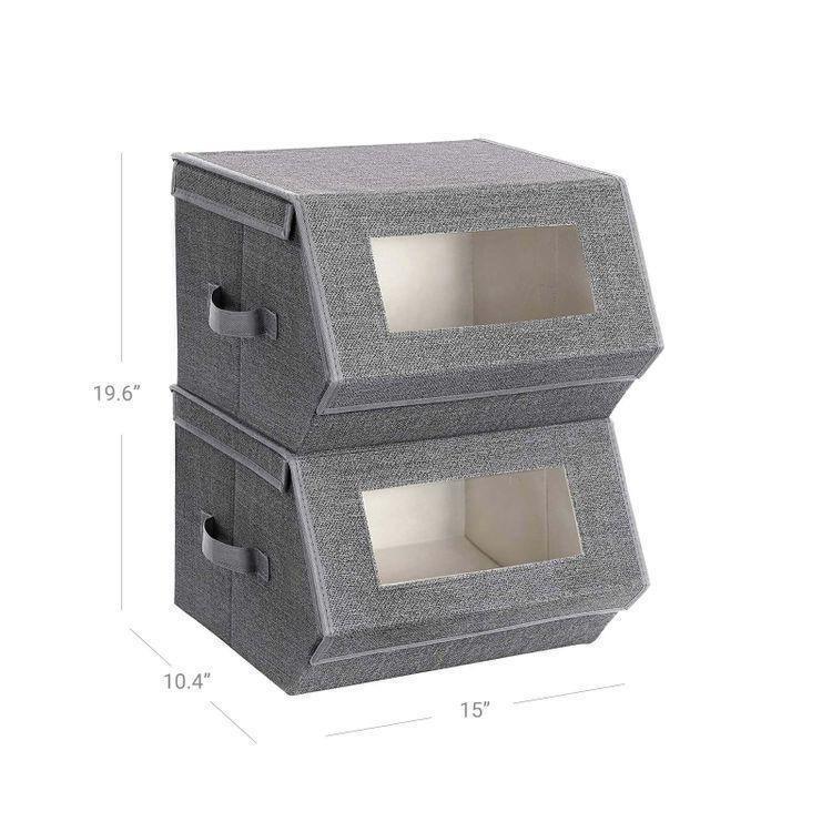 Transparent Windows Storage Bins FredCo