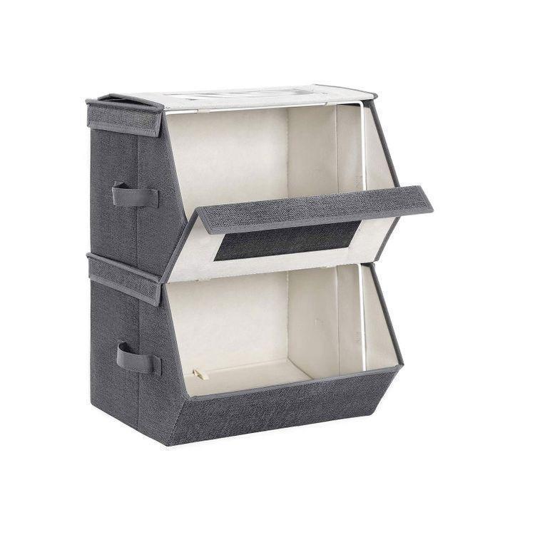 Transparent Windows Storage Bins FredCo