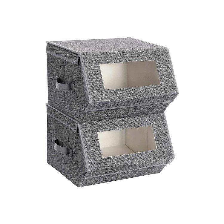 Transparent Windows Storage Bins FredCo