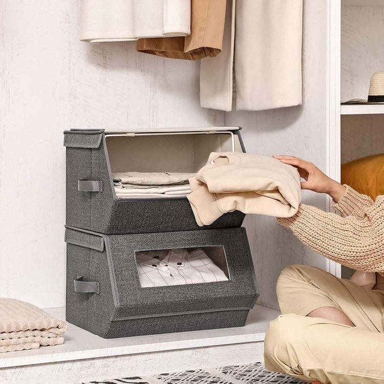 Transparent Windows Storage Bins FredCo