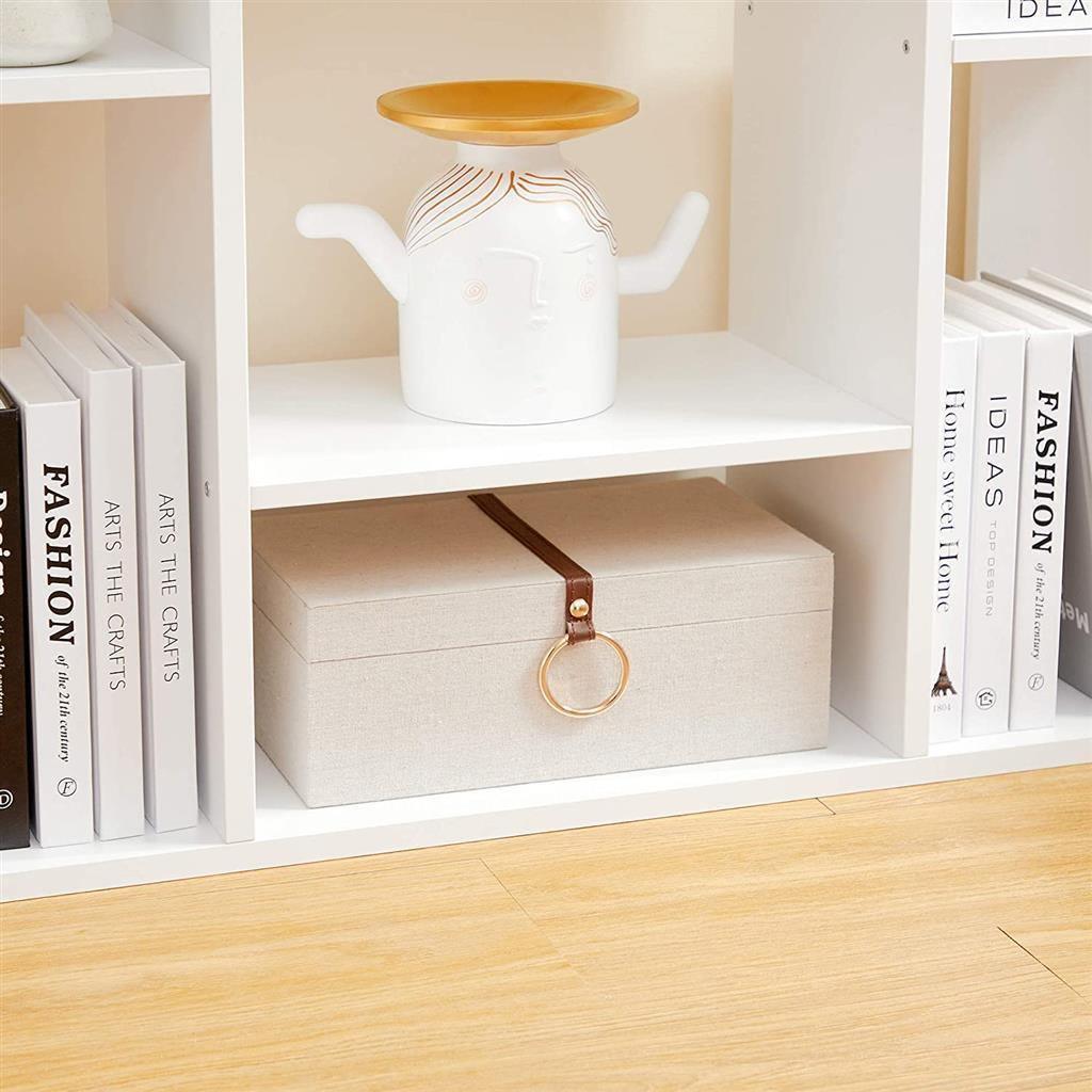 Tree-Shaped Bookcase Rustic White FredCo