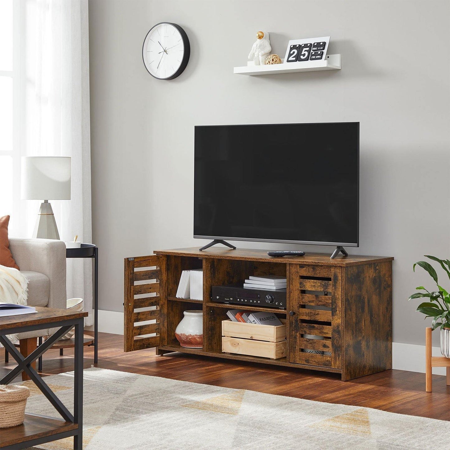 TV Cabinet Rustic Brown FredCo
