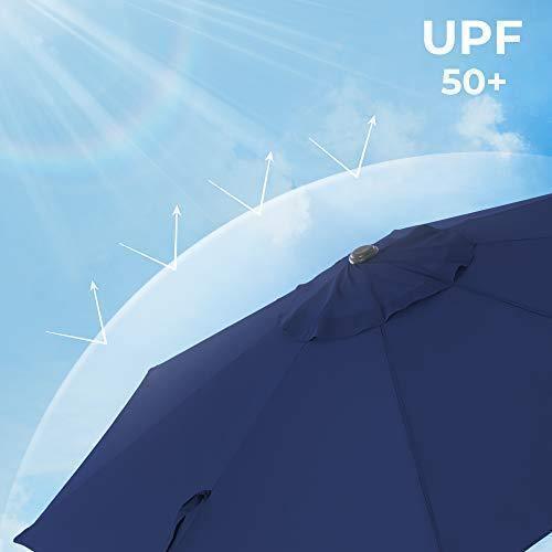 UPF50 Plus Outdoor Umbrella Blue FredCo
