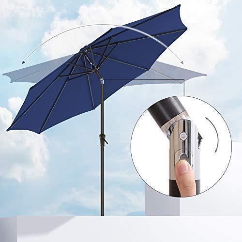 UPF50 Plus Outdoor Umbrella Blue FredCo