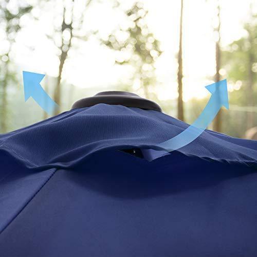 UPF50 Plus Outdoor Umbrella Blue FredCo
