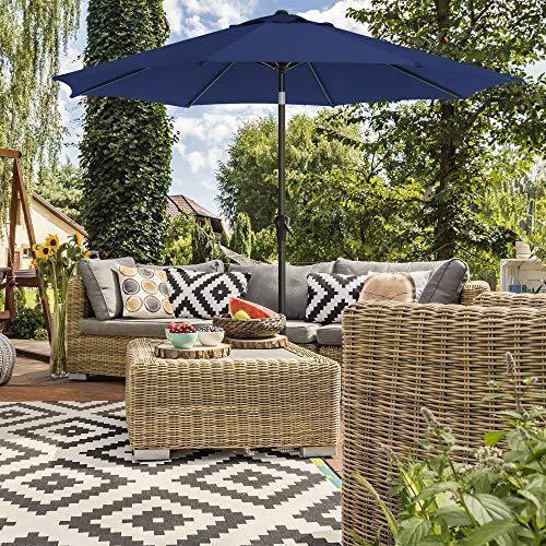 UPF50 Plus Outdoor Umbrella Blue FredCo