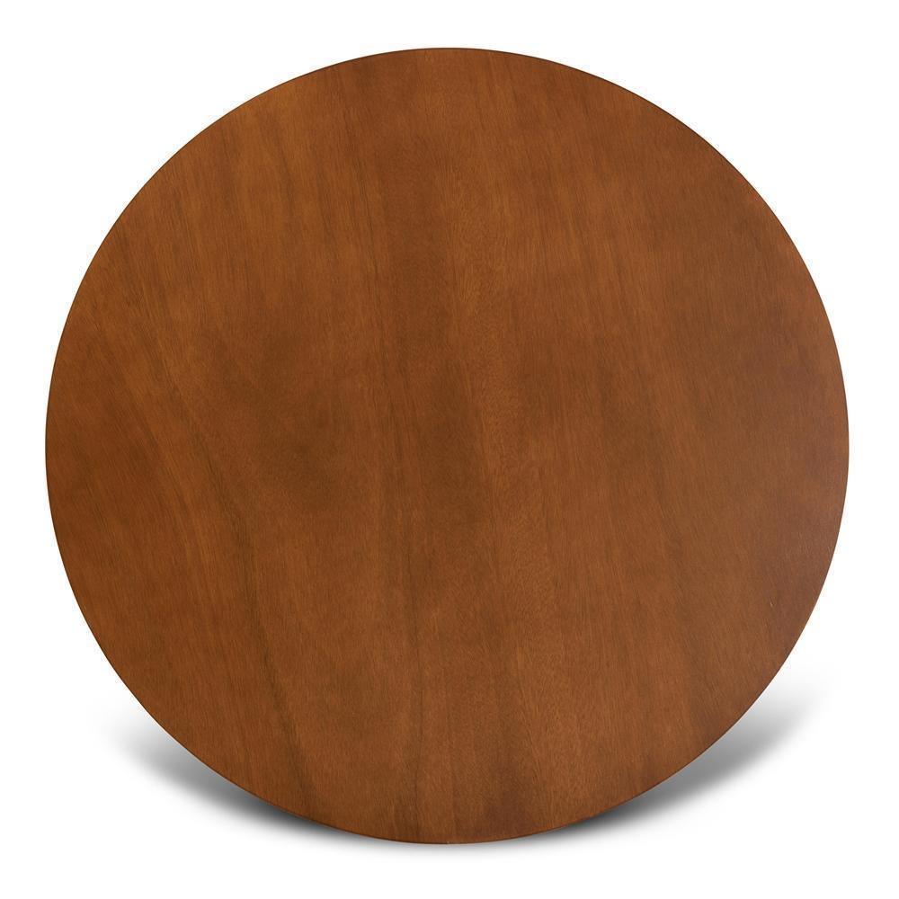 Valda Modern and Contemporary Transitional Walnut Brown Finished Wood 5-Piece Dining Set FredCo