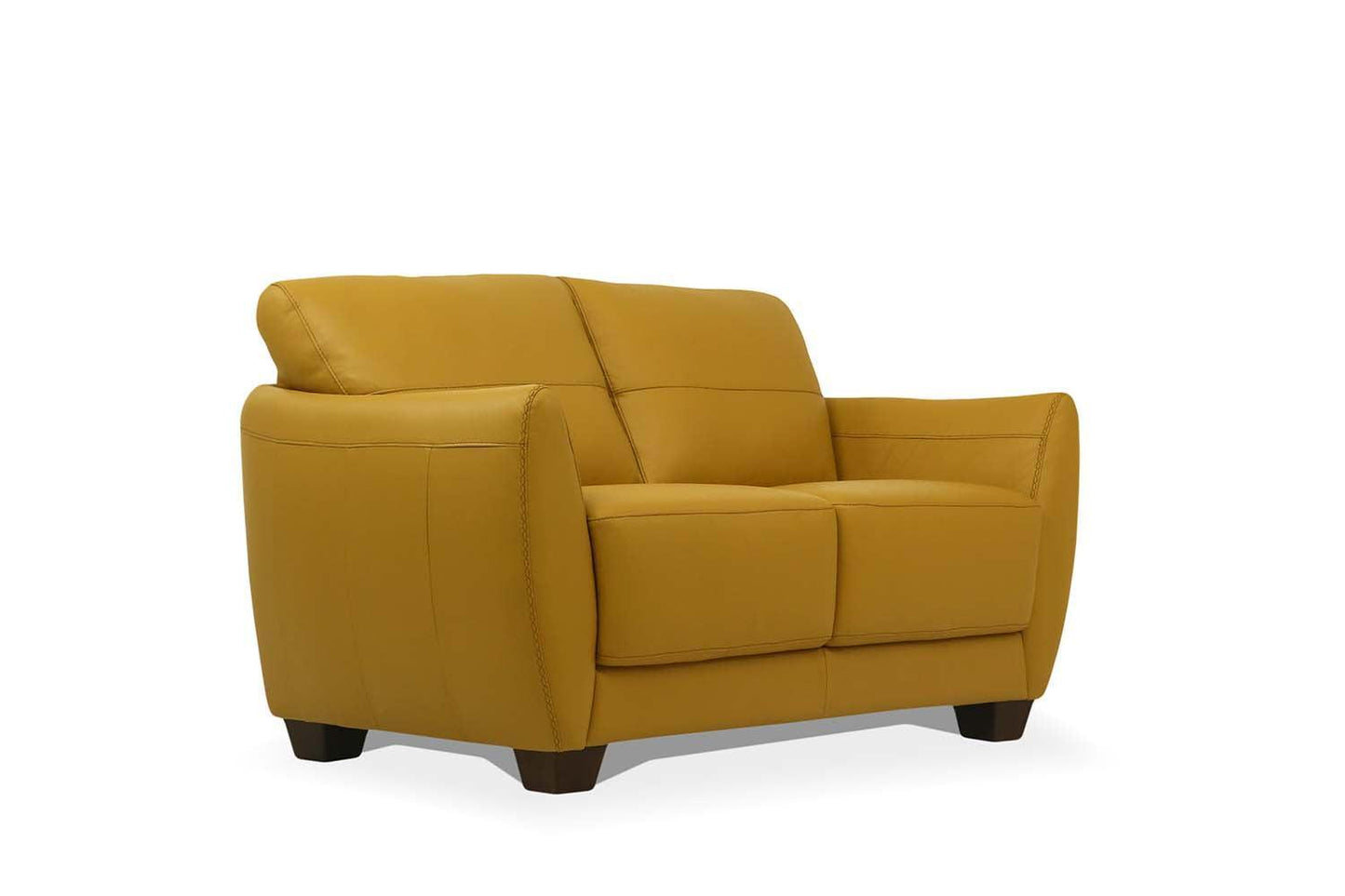 Valeria Loveseat Mustard Leather FredCo