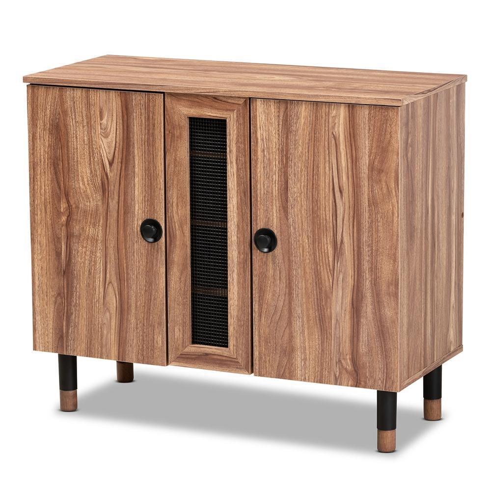 Valina Modern and Contemporary 2-Door Wood Entryway Shoe Storage Cabinet FredCo